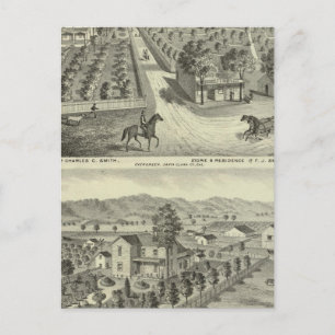 Smith, Herman residences, store Postcard