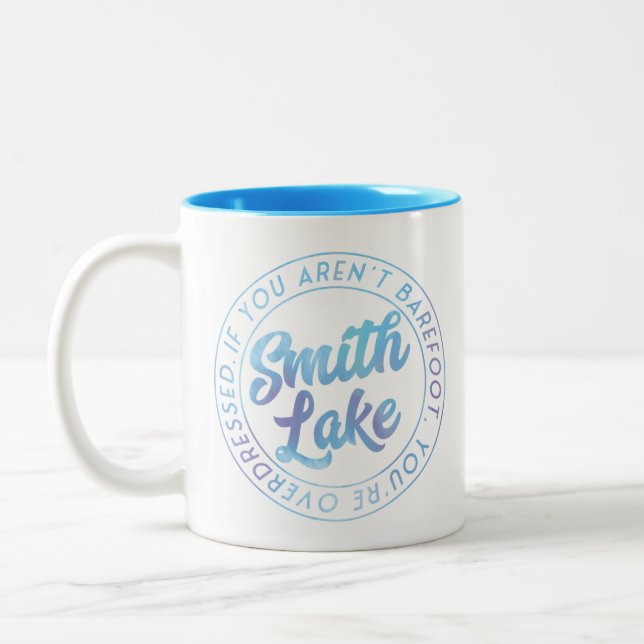 Smith Lake Watercolor Double Sided Mug (Left)