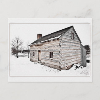 Smith Log Home, Palmyra, New York Postcard