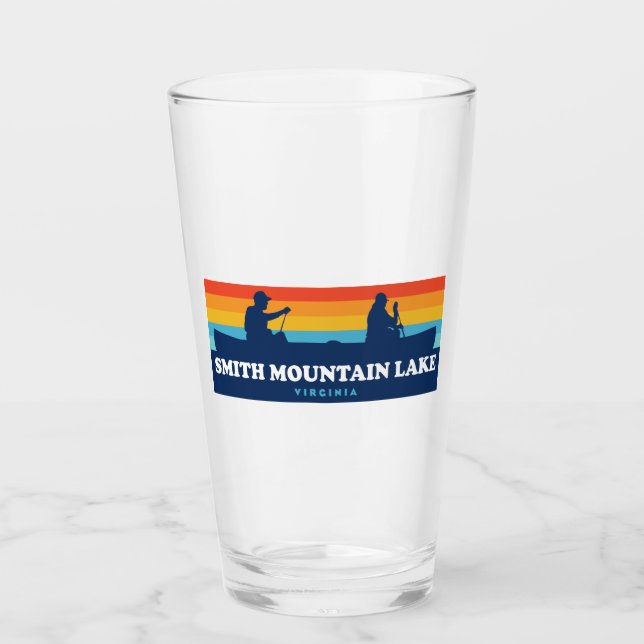 Smith Mountain Lake Virginia Canoe Glass (Front)