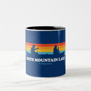 Smith Mountain Lake Virginia Canoe Two-Tone Coffee Mug