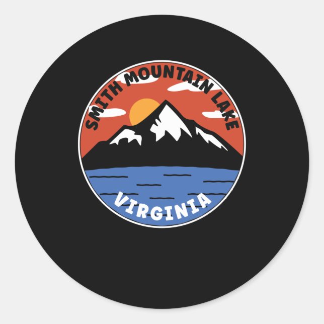 Smith Mountain Lake - Virginia Classic Round Sticker (Front)