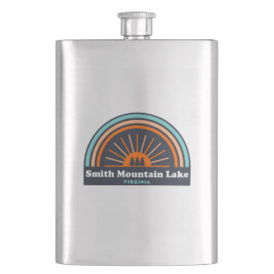 Smith Mountain Lake Virginia Rainbow Hip Flask