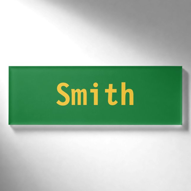 Smith Name Tag (Front)