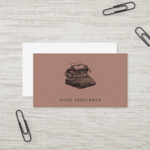 Smith Premier No. 2 Typewriter Business Card