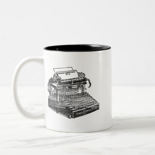 Smith Premier No. 2 Typewriter Two-Tone Coffee Mug