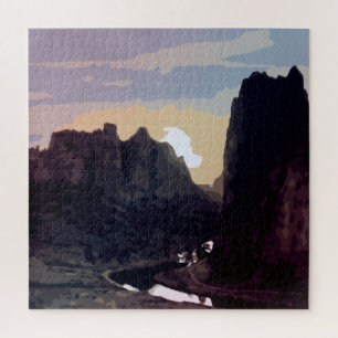 Smith Rock at Sunset  Jigsaw Puzzle