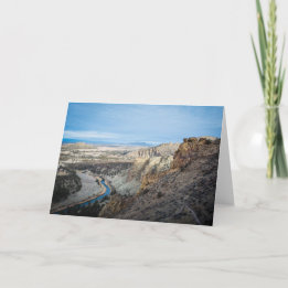 Smith Rock Canyon Greeting Card (Blank)