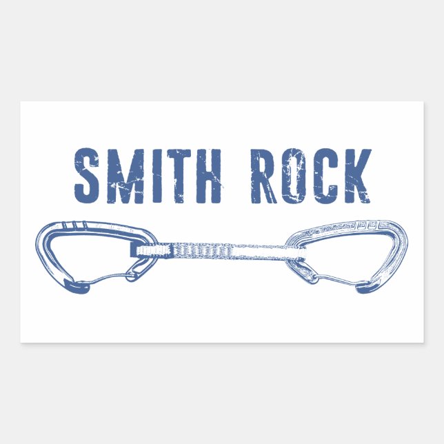 Smith Rock Climbing Quickdraw Sticker (Front)