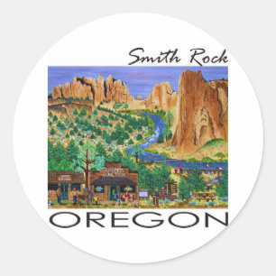Smith Rock ~ Oregon Classic Round Sticker