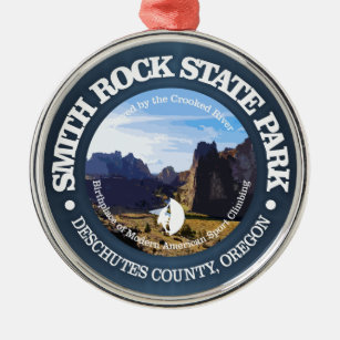 Smith Rock SP Metal Ornament