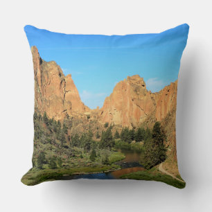 Smith Rock State Park, OR Throw Pillow