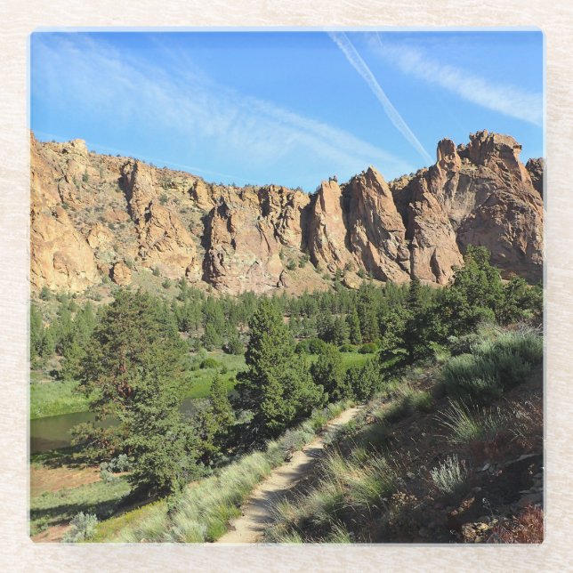 Smith Rock State Park, Oregon Glass Coaster (Front)