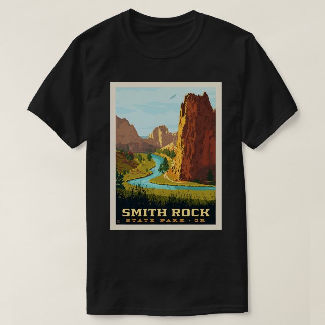 Smith Rock State Park Oregon T-Shirt (Design Front)