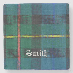Smith, Smith Scottish Tartan, Smith Clan, Smith Stone Coaster