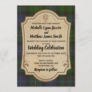 Smith Tartan Faire-part de mariage an