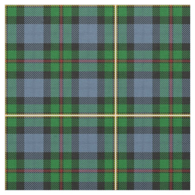 Smith Tartan Print Fabric (Close Up)