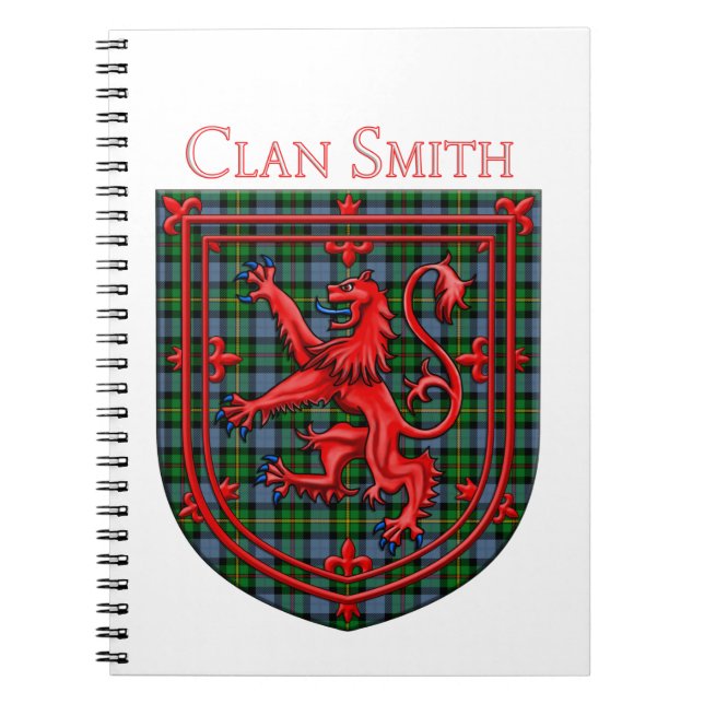 Smith Tartan Scottish Plaid Lion Rampant Notebook (Front)