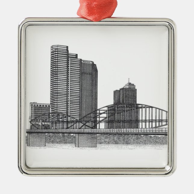 Smithfield St. Bridge Ornament (Front)