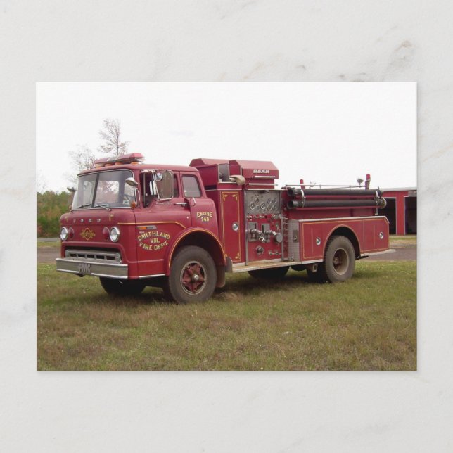 Smithland Volunteer Fire Department Postcard #1 (Front)
