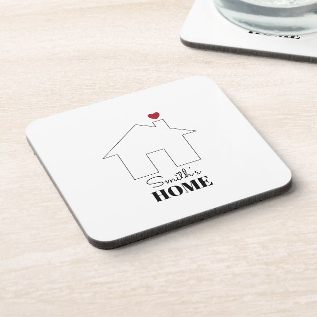 Smith's Home with Heart Coaster (Left Side)