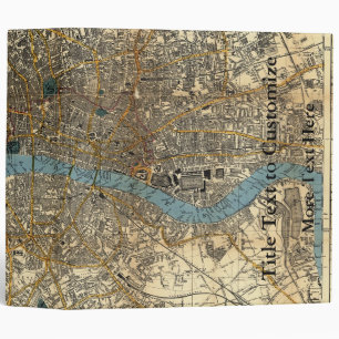 Smith's new map of London 1860 Binder
