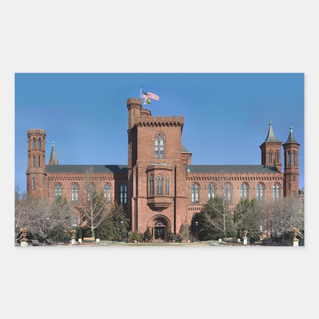 Smithsonian Castle in Washington, D.C. Sticker (Front)