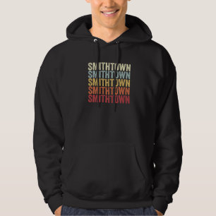 Smithtown New York Smithtown NY Retro Vintage Text Hoodie