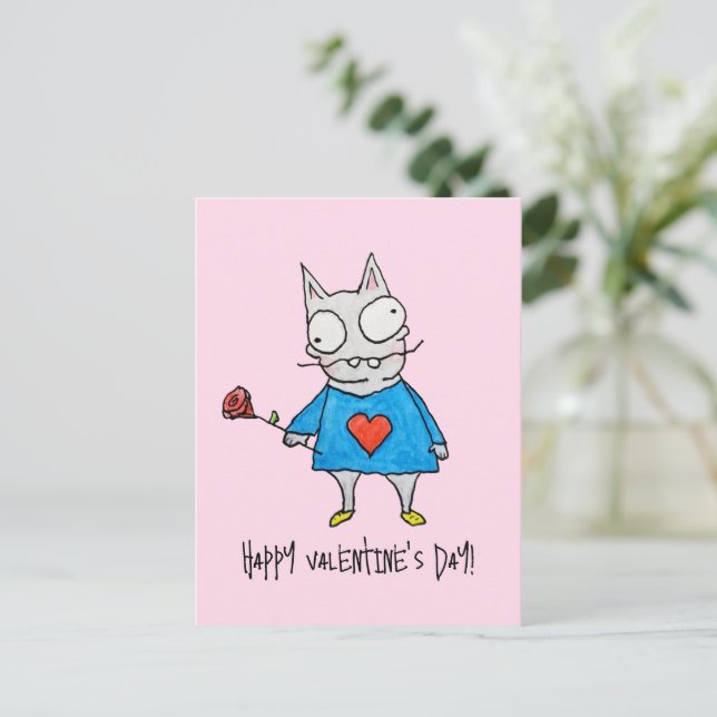 Smitten Kitten Postcard (Standing Front)