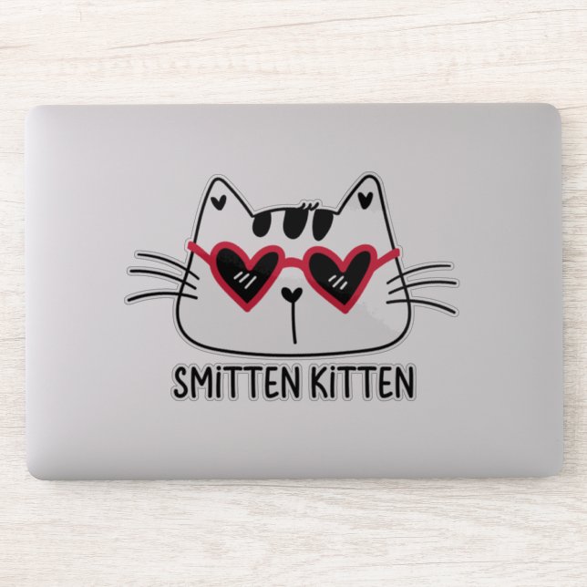 Smitten Kitten red heart sunglasses Valentines day (Computer)