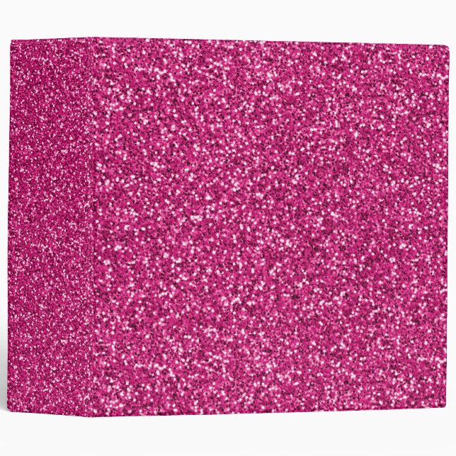 Smitten Pink Glitter Binder (Front/Spine)