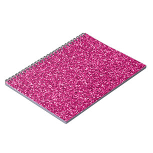 Smitten Pink Glitter Notebook