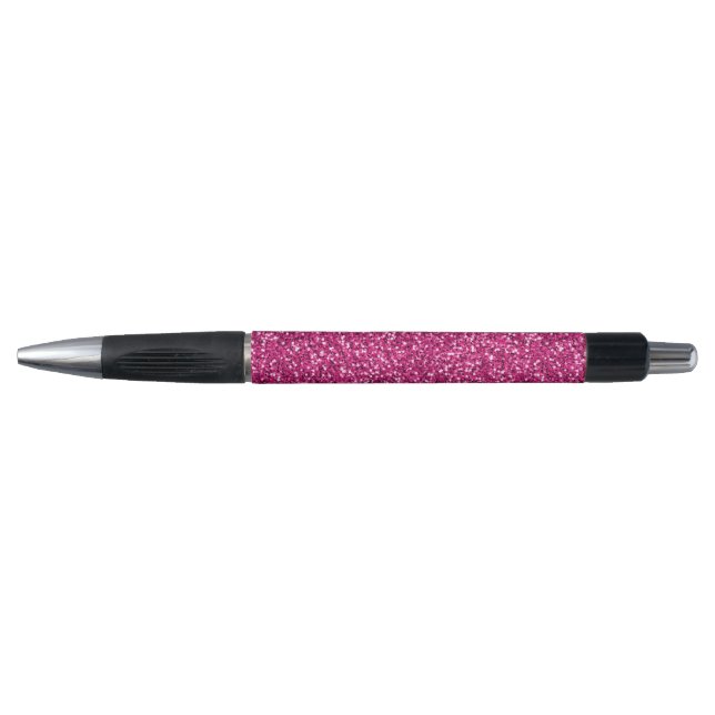 Smitten Pink Glitter Pen (Front)
