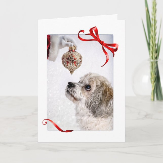 Smitty and Santa Holiday Card (Front)