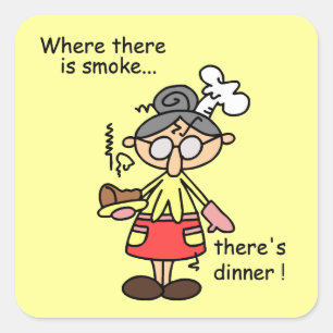 Smoke and Dinner T-shirts and Gifts Square Sticker