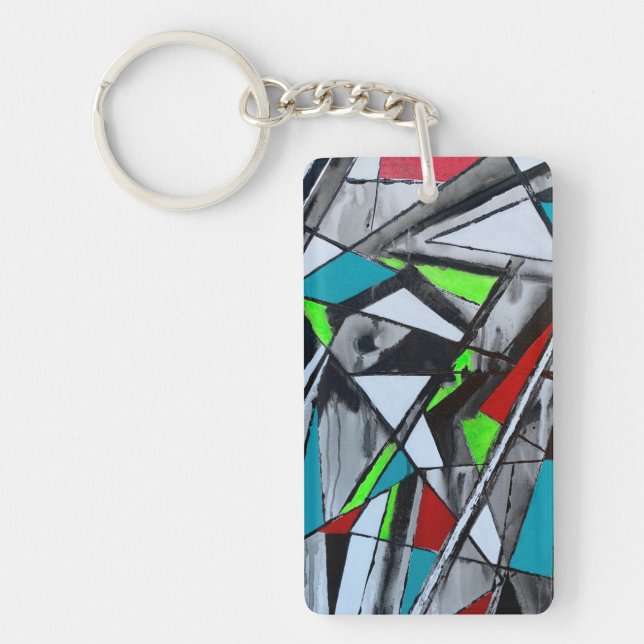 Smoke and Mirrors Keychain (Front)