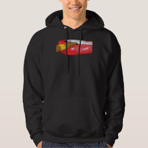 Smoke Cuban Cigar Lit Lips Smoking Graphic Art Hoodie