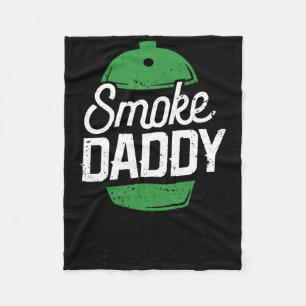 Smoke Daddy Green Egg Pitmaster Dad Bbq Grill  Fleece Blanket
