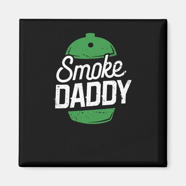 Smoke Daddy Green Egg Pitmaster Dad Bbq Grill  Magnet (Front)