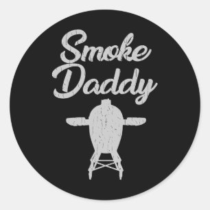 Smoke Daddy Vintage Bbq Shirt  Classic Round Sticker