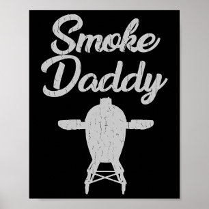 Smoke Daddy Vintage Bbq Shirt  Poster