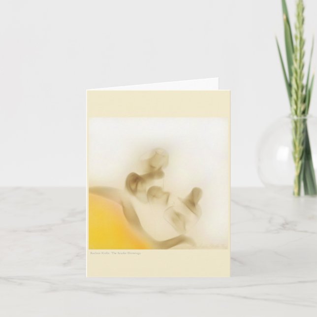 Smoke Drawing, Rockne Krebs, 1973 (Note Card) Card (Front)