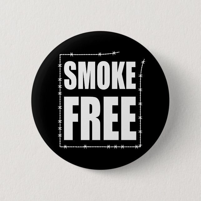 Smoke Free 2 Inch Round Button (Front)