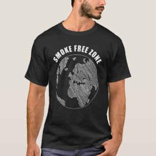 Smoke Free Zone Earth Day & Clean Air Environment T-Shirt