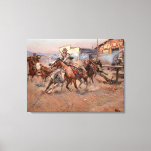 Smoke from a "45" canvas print