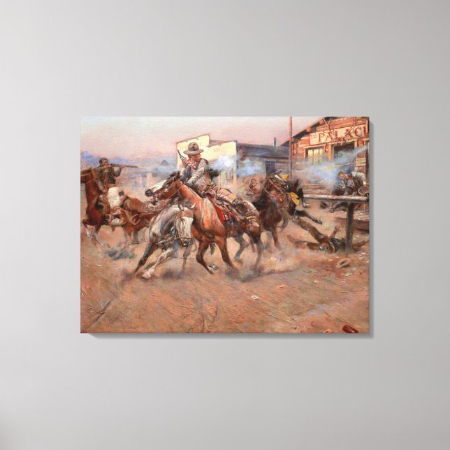 Smoke from a "45" canvas print (Front)