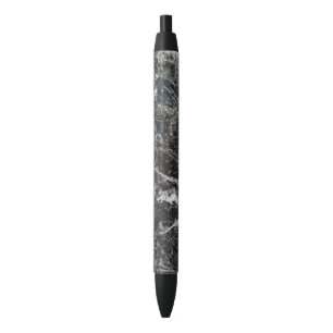 Smoke Grey And Grey Marble Stone Black Ink Pen