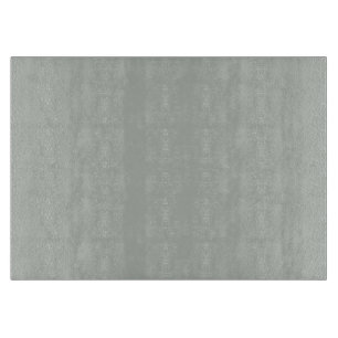 Smoke Grey Personalized Grey Silver Background Cutting Board