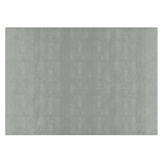 Smoke Grey Personalized Grey Silver Background Cutting Board (Front)