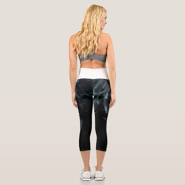 Smoke High Waisted Capris (Back)